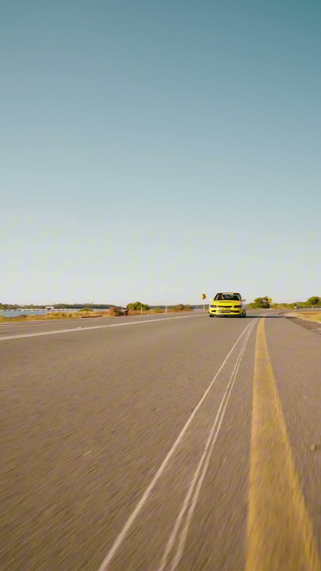 Yellow Evo Rolling poster frame